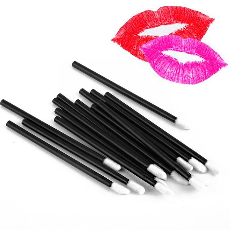 Makeup Brushes 50pcs/set Disposable Lip Lipstick Gloss Portable Tool Wands Beauty Wholesale Applicator Tools Kits Cosme Q9L3
