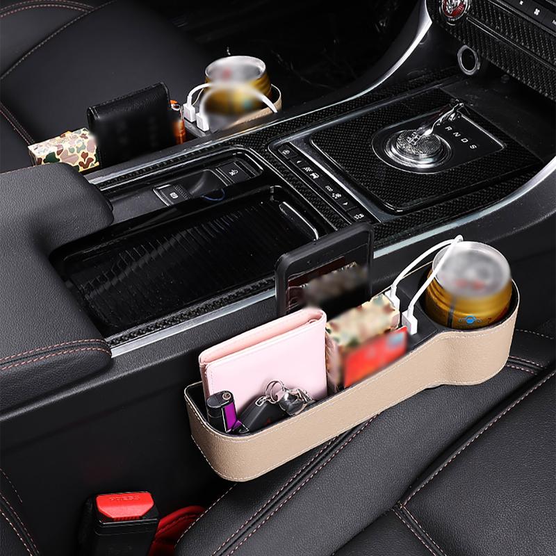 Car Organizer Seat Crevice Storage Case Box USB Charger Adapter Phone Stand PU Leather Bottle Cup Holder Automobile Interior
Car Organizer Seat Crevice Storage Case Box USB Charger Adapter Phone Stand PU Leather Bottle Cup Holder Automobile Interior