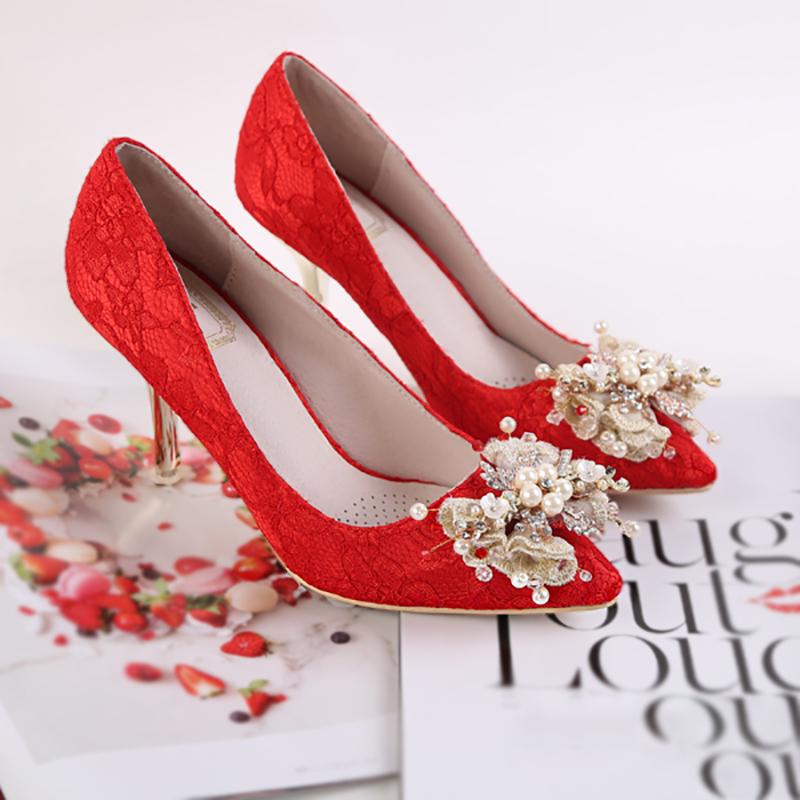 Dress Shoes 9cm High Heels Wedding Red Women Pumps Crystal Pearl Floral Stiletto Bridal Bridesmaids Gift Party Ladies, Red 7cm heel
Dress Shoes 9cm High Heels Wedding Red Women Pumps Crystal Pearl Floral Stiletto Bridal Bridesmaids Gift Party Ladies, Red 7cm heel