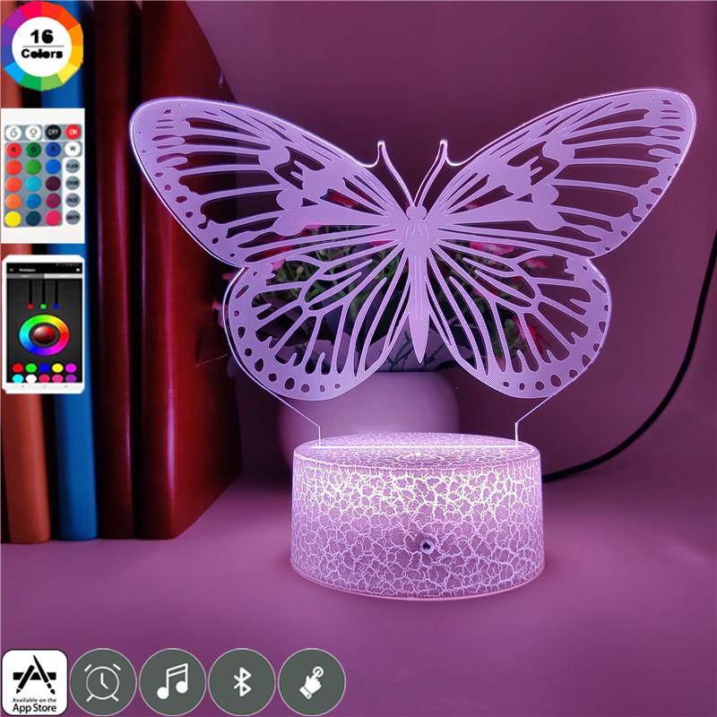 Night Lights Beautiful Butterfly Animal Light For Baby Children Kids Bedroom Decoration Vision 3d Lamp Desk Xmas Gifts Toys
Night Lights Beautiful Butterfly Animal Light For Baby Children Kids Bedroom Decoration Vision 3d Lamp Desk Xmas Gifts Toys