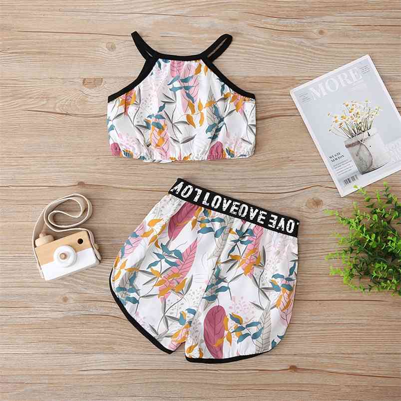 Summer Children Sets Casual Strap Print Tops Patchwork Letter Shorts 2Pcs Girls Swimming Suit Clothes 18M-6T 210629, White
Summer Children Sets Casual Strap Print Tops Patchwork Letter Shorts 2Pcs Girls Swimming Suit Clothes 18M-6T 210629, White