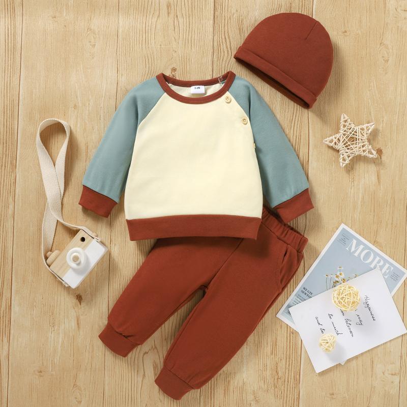 Clothing Sets 3PCS Baby Boys Girls Set Spring Autumn Patchwork Pullover +Pants +Hat Infant Outfit Suit Children's Clothes 3-24 Months, White
Clothing Sets 3PCS Baby Boys Girls Set Spring Autumn Patchwork Pullover +Pants +Hat Infant Outfit Suit Children's Clothes 3-24 Months, White
