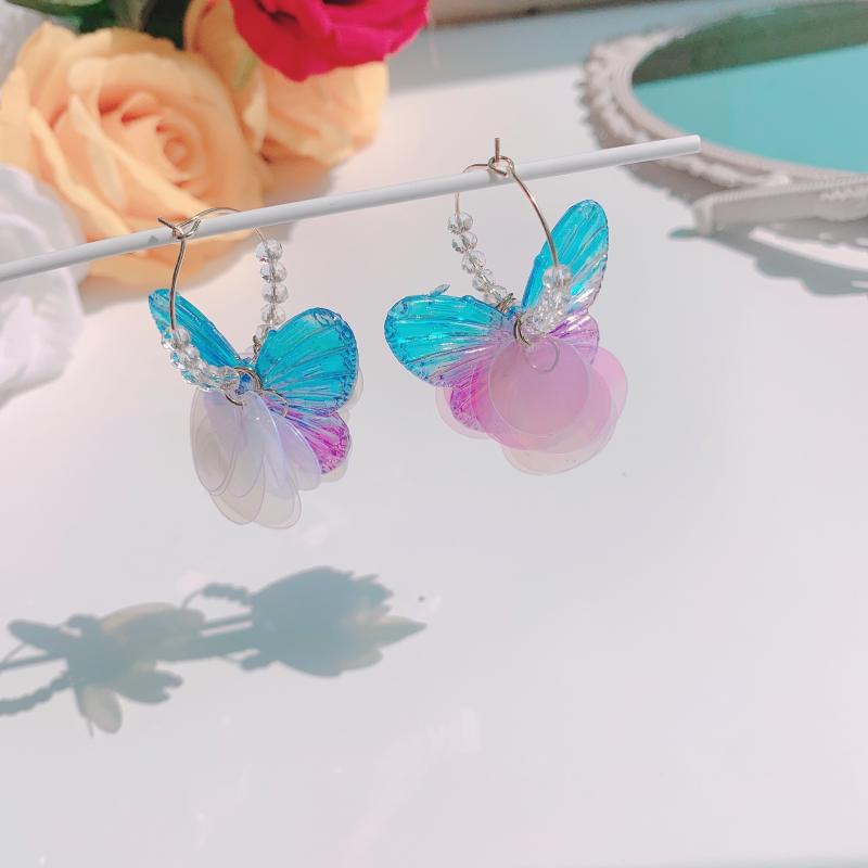 dangle & chandelier color butterfly acrylic earrings with sequin ladies crystal beaded circle 2021 korean fashion jewelry, Silver
dangle & chandelier color butterfly acrylic earrings with sequin ladies crystal beaded circle 2021 korean fashion jewelry, Silver