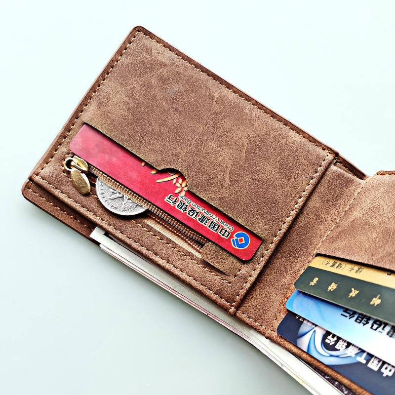 Wallets Men Small Money Purses Design Dollar Price Top Thin Wallet With Coin Bag Zipper