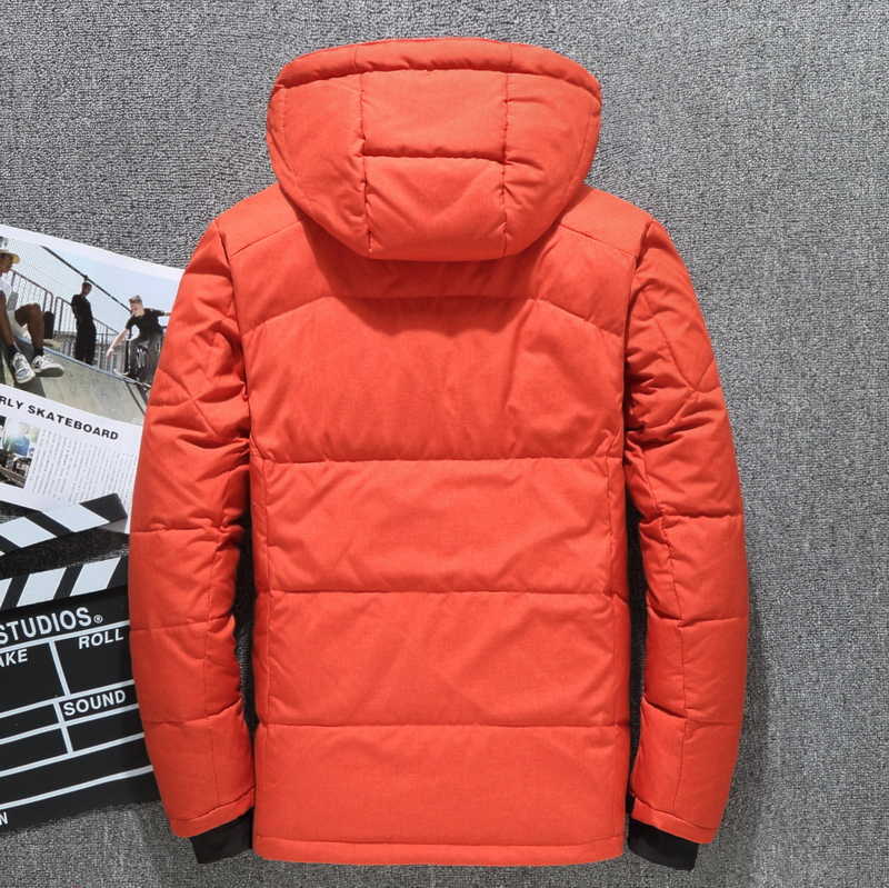 High Quality White Duck Thick Men's Down Jacket Snow Parkas Male Warm Hooded Windproof Winter Down Jacket Outerwear 211014