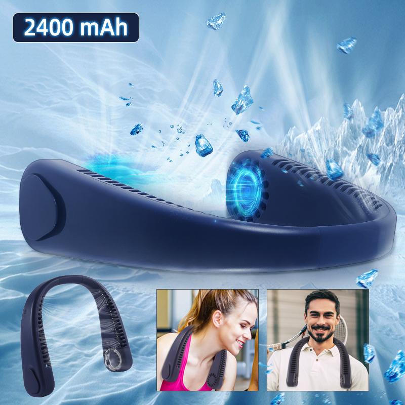 Electric Fans Mini Neck Fan Portable Bladeless Rechargeable Leafless Hanging Air Cooler Cooling Wearable Neckband
Electric Fans Mini Neck Fan Portable Bladeless Rechargeable Leafless Hanging Air Cooler Cooling Wearable Neckband