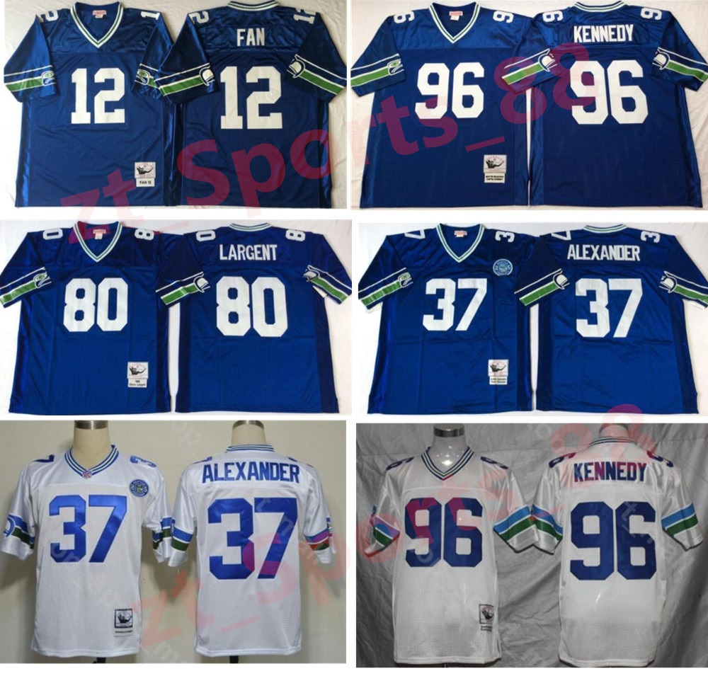 NCAA Football 37 Shaun Alexander 80 Steve Largent 96 Cortez Kennedy Jersey 12 12th Fan Color Stitched Blue White Men Vintage, As shown in illustration
NCAA Football 37 Shaun Alexander 80 Steve Largent 96 Cortez Kennedy Jersey 12 12th Fan Color Stitched Blue White Men Vintage, As shown in illustration
