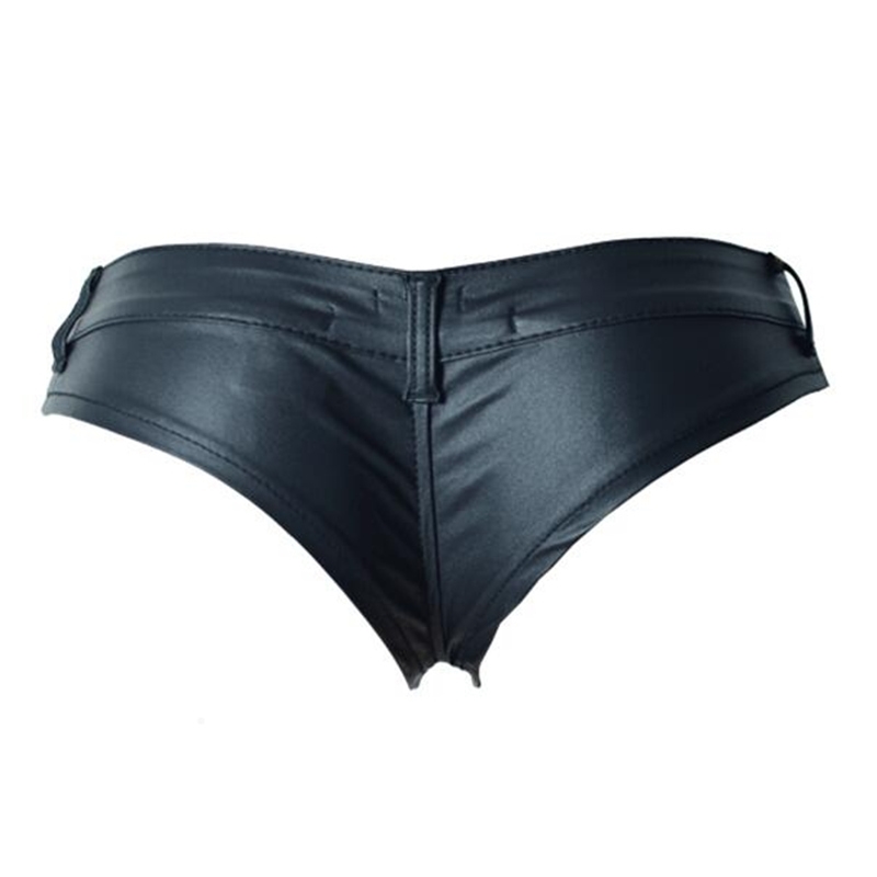 Sexy Shorts Womens Low Waist Short Shorts Pu Mini Shorts 210611