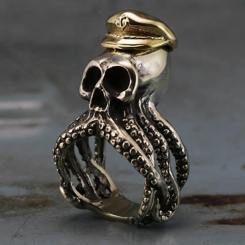Cluster Rings Octopus Squid Tentacle Skull Captain Men Women 316L Stainless Steel Navy Military Fashion Punk Biker Jewelry
Cluster Rings Octopus Squid Tentacle Skull Captain Men Women 316L Stainless Steel Navy Military Fashion Punk Biker Jewelry