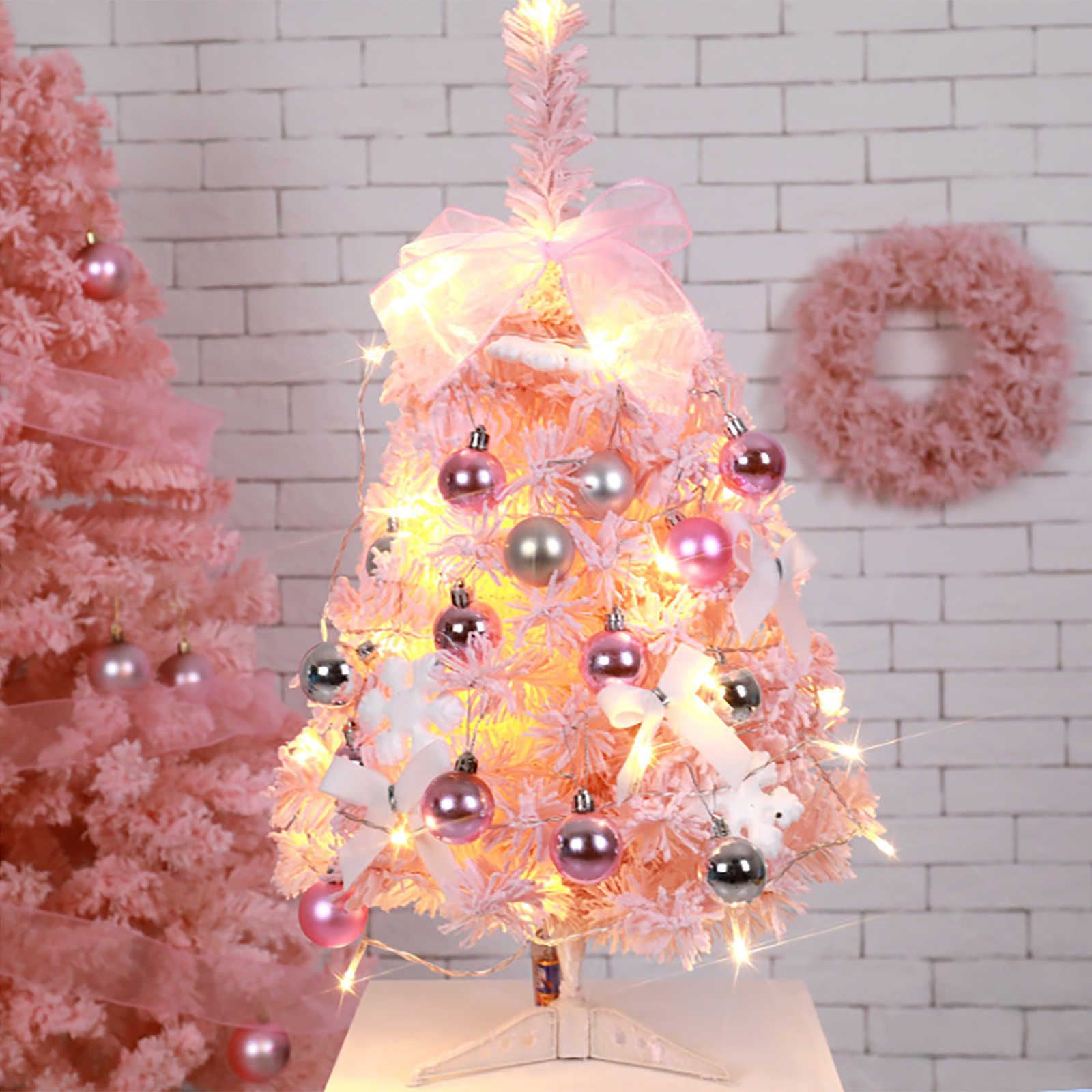 60cm Pink Christmas Tree For Home Decorations Kids Girls Gift Pink Lovely Cute Xmas Cedar Tree For Christmas New Year Party G0915
60cm Pink Christmas Tree For Home Decorations Kids Girls Gift Pink Lovely Cute Xmas Cedar Tree For Christmas New Year Party G0915