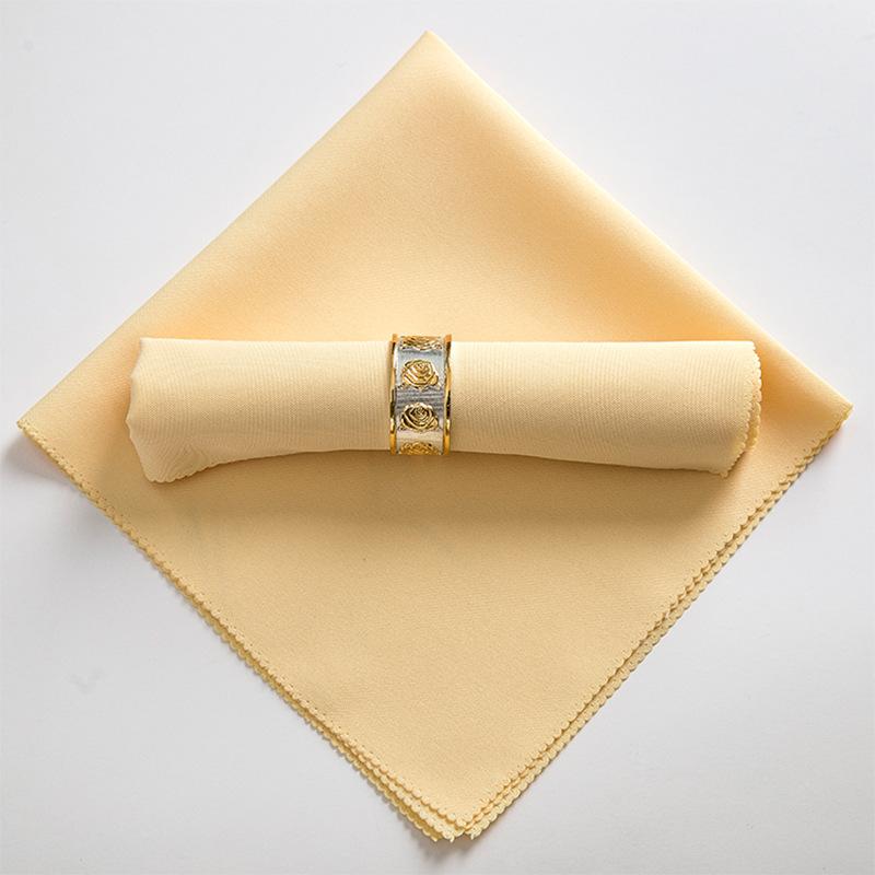

Table Cloth 10pcs/lot El Western Restaurant Napkin Wiping Towel Thickened Folding Square Placemats Dining, Purple