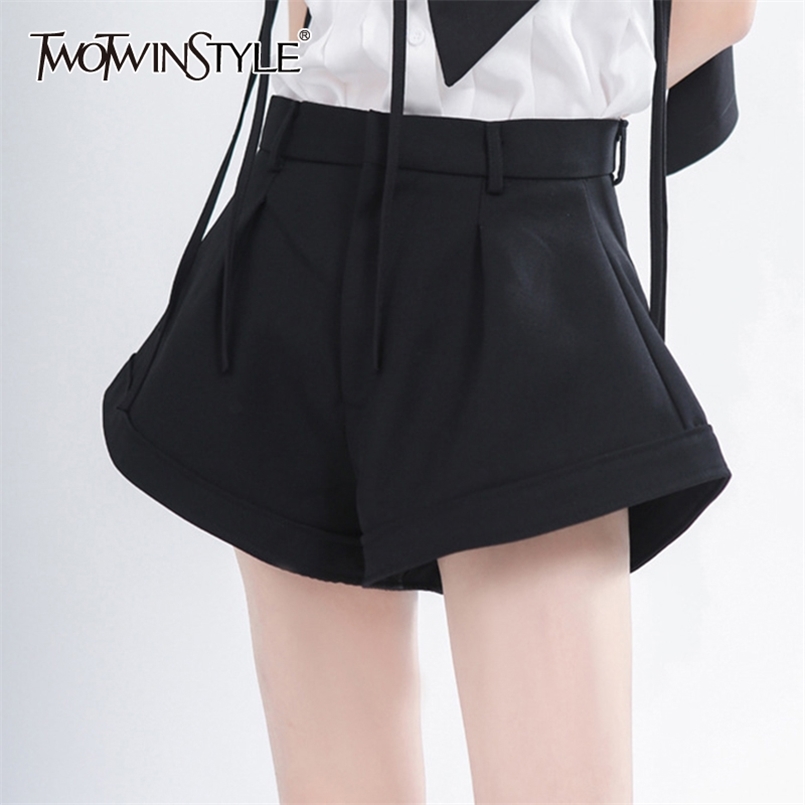 Casual Loose Women Shorts High Waist Vintage Flare Short Pants For Female Fashion Clothing Spring Summer 210521, Black
Casual Loose Women Shorts High Waist Vintage Flare Short Pants For Female Fashion Clothing Spring Summer 210521, Black