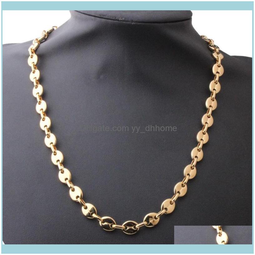 Chains Necklaces & Pendants Jewelrychains Granny Chic 7-32 Inch Shinying Mens Jewelry Gold 100% 316L Stainless Steel Box&Coffee Beans Link C
Chains Necklaces & Pendants Jewelrychains Granny Chic 7-32 Inch Shinying Mens Jewelry Gold 100% 316L Stainless Steel Box&Coffee Beans Link C