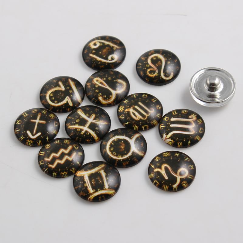 Link, Chain 18mm Zodiac Snap Button Jewelry Glass Cabochon 12 Constellation Buttons For DIY Snaps Necklace 12pcs/lot
Link, Chain 18mm Zodiac Snap Button Jewelry Glass Cabochon 12 Constellation Buttons For DIY Snaps Necklace 12pcs/lot