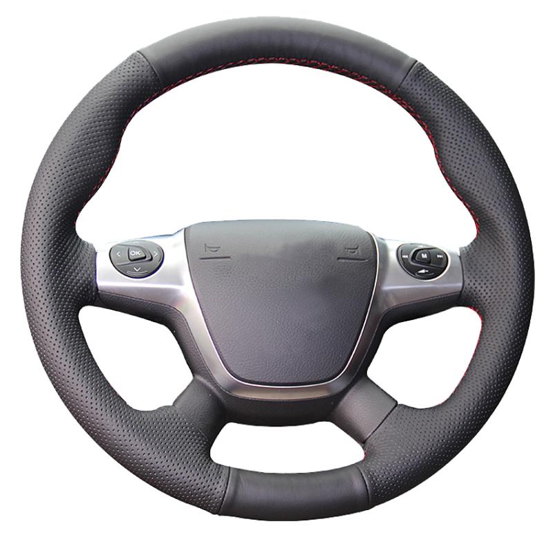 Steering Wheel Covers Black Genuine Leather Hand-stitched Car Cover For Focus 3 2012-2014 KUGA Escape 2013-2021 C-MAX 2011-2021
Steering Wheel Covers Black Genuine Leather Hand-stitched Car Cover For Focus 3 2012-2014 KUGA Escape 2013-2021 C-MAX 2011-2021