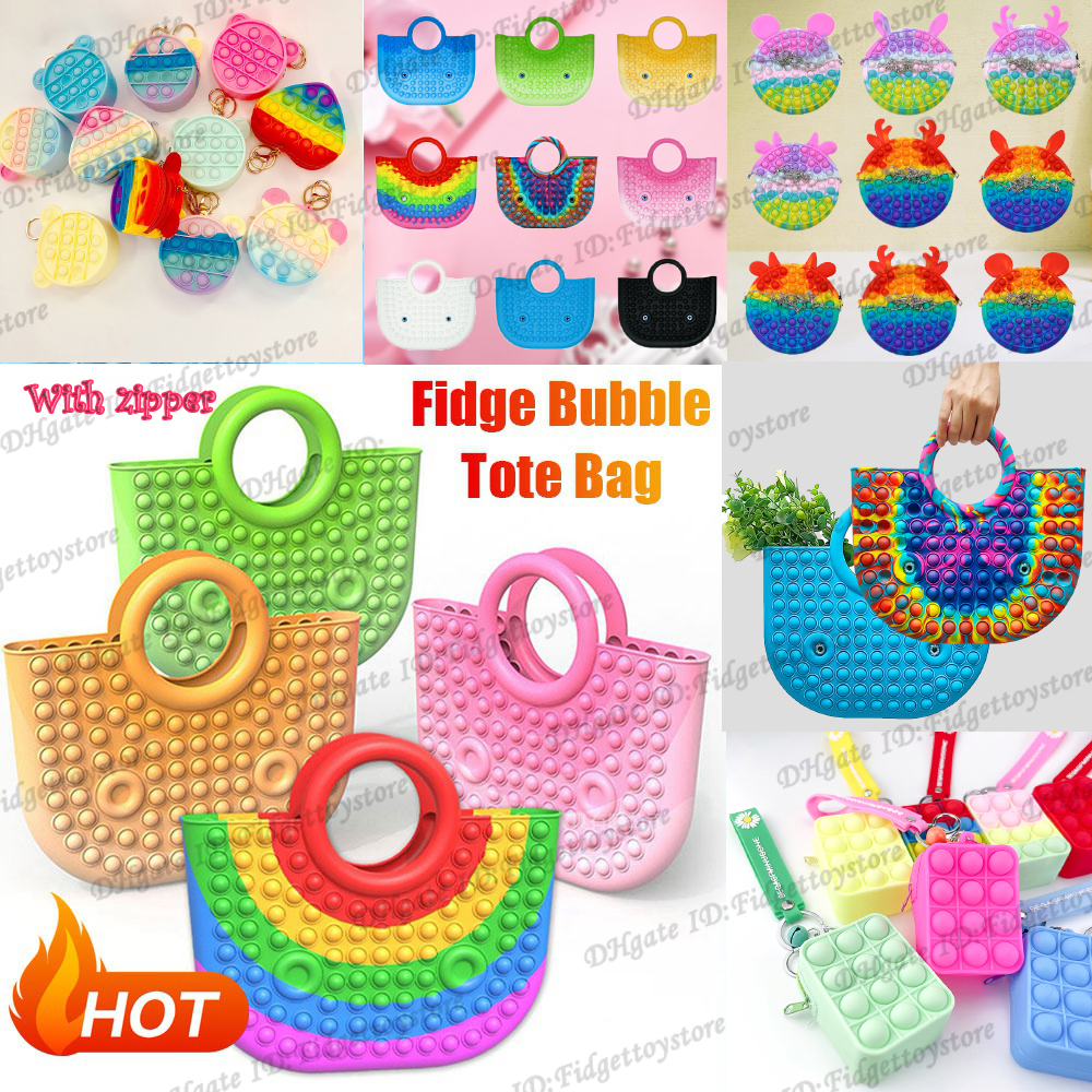 Fidget Toys Pencil Case Handbag Decompression Toy Finger Silicone Rainbow Pendant Push Bubble Fashion Handbags Party Simple Dimple Relief
Fidget Toys Pencil Case Handbag Decompression Toy Finger Silicone Rainbow Pendant Push Bubble Fashion Handbags Party Simple Dimple Relief