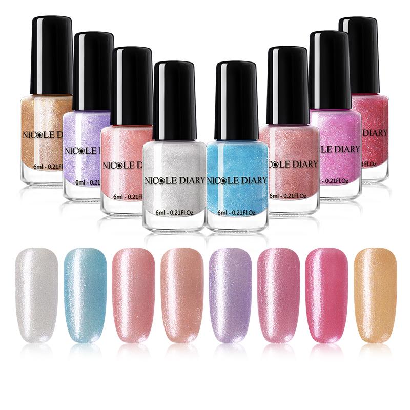 Nail Polish 6ml Shiny Glimmer Pearl Colorful Pink Purple Art Varnish Natural Air Drying Manicures Decoration, Color 12
Nail Polish 6ml Shiny Glimmer Pearl Colorful Pink Purple Art Varnish Natural Air Drying Manicures Decoration, Color 12