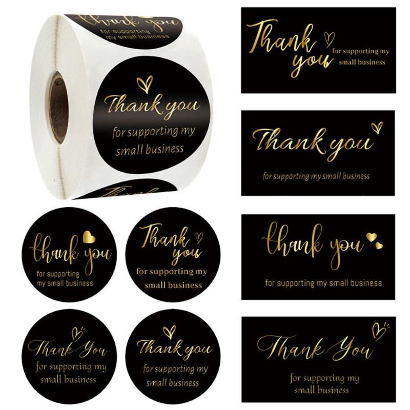 Gift Wrap 50/500Pcs Thank You Stickers For Supporting My Business Thanks Greeting Cards Candy Bags Paper Seal Label Party Favor
Gift Wrap 50/500Pcs Thank You Stickers For Supporting My Business Thanks Greeting Cards Candy Bags Paper Seal Label Party Favor