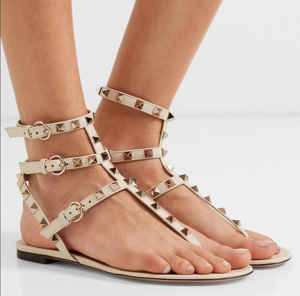 Summer Sexy Ladies Studs Sandalias Women Flats Party Wedding Fashion Ankle Strap Rock Gladiator Sandals
Summer Sexy Ladies Studs Sandalias Women Flats Party Wedding Fashion Ankle Strap Rock Gladiator Sandals
