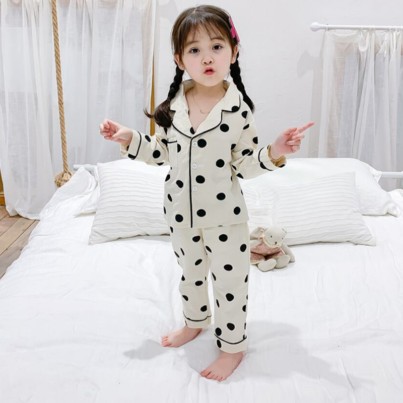 Pajamas Spring Autumn Polka Dot Sleepwear Kid Clothing Thermal Underwear For Girls Children Baby Boy SEE4, Bn2027 beige
Pajamas Spring Autumn Polka Dot Sleepwear Kid Clothing Thermal Underwear For Girls Children Baby Boy SEE4, Bn2027 beige