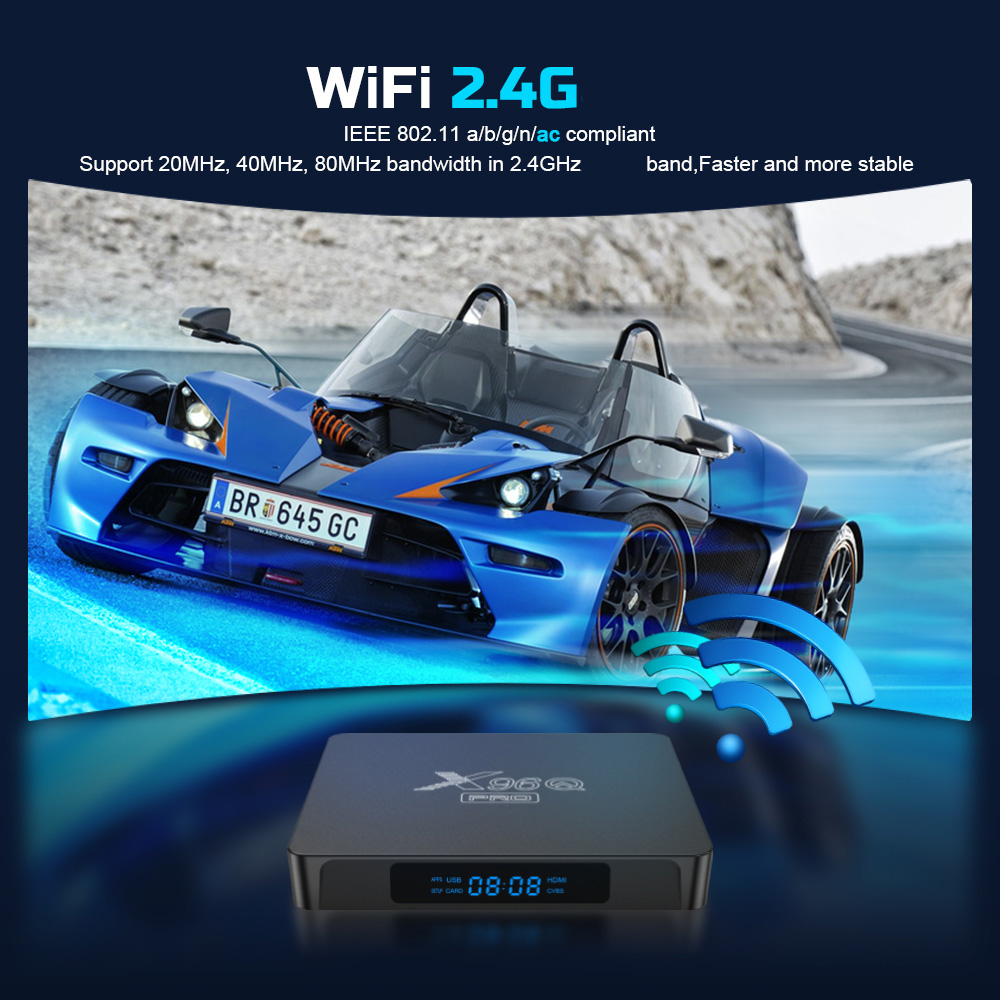 X96Q PRO Smart TV BOX Android 10 Allwinner H313 2GB 16GB X96Q PRO 2.4G WiFi 4K HD Set-Top Box Media Player