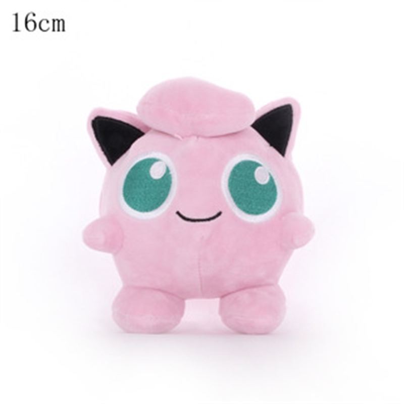 16-17cm plush Clefairys Cleffas Jigglypuffs pink soft cartoon movie toy cute lovely doll Festive christmas Halloween gift kid 210724