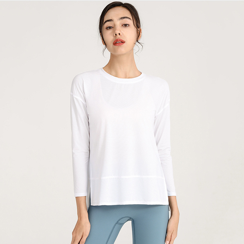 Women Clothing Tops Tees T-Shirts Tracksuit Ladies Fitness Yoga Outdoor Sports Long Sleeve Loose Slit Solid Color Running Stretch Breathable Top joggers, With o
Women Clothing Tops Tees T-Shirts Tracksuit Ladies Fitness Yoga Outdoor Sports Long Sleeve Loose Slit Solid Color Running Stretch Breathable Top joggers, With o
