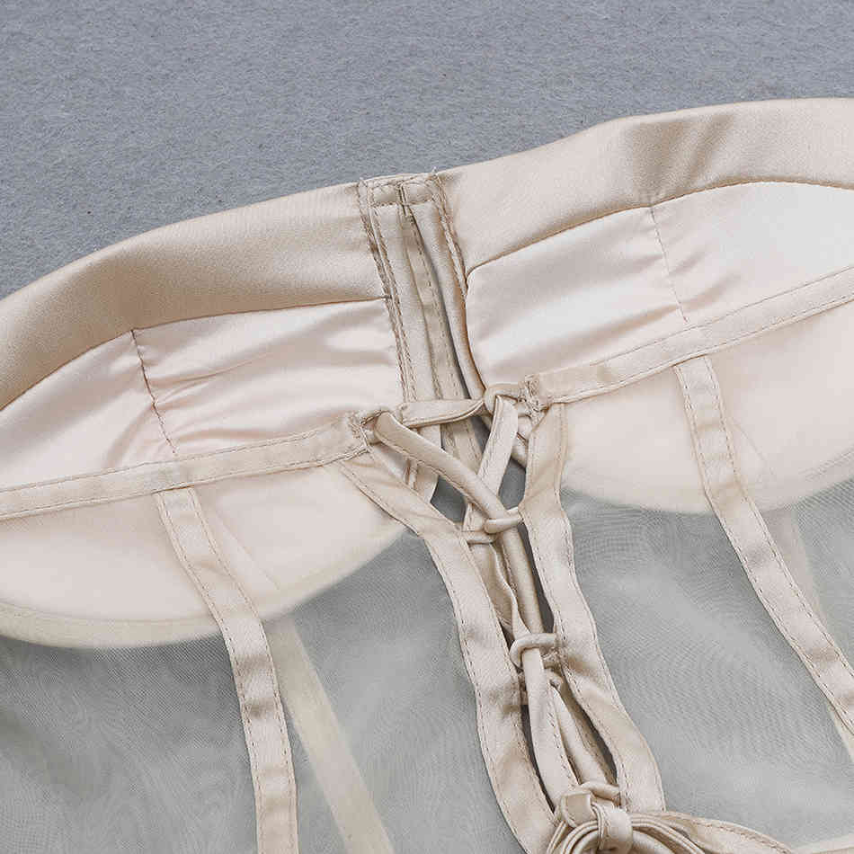 Free Women's Satin Dress Sexy Lantern Sleeve Bodycon Tulle Strapless Club Party Mini Drape Vestidos 210524