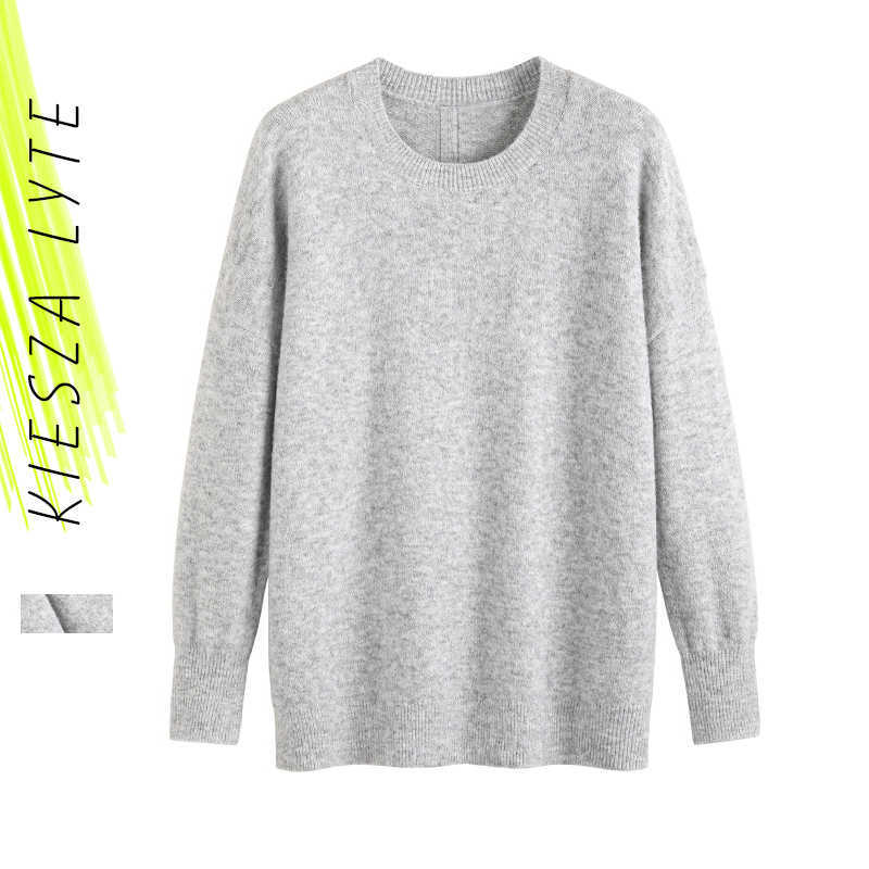 Casual cashmere sweater long sleeves solid grey loose knit sweaters women' autumn winter wear knitwear 210608
Casual cashmere sweater long sleeves solid grey loose knit sweaters women' autumn winter wear knitwear 210608