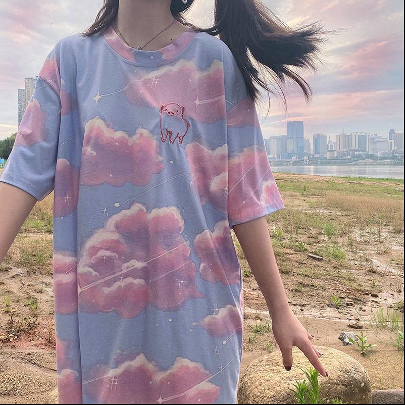 japanese ins college style women summer pink embroidery piggy girlfriends loose short sleeved t shirt female soft girl student, White
japanese ins college style women summer pink embroidery piggy girlfriends loose short sleeved t shirt female soft girl student, White