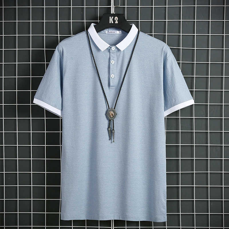 Polo Shirt Man Comfortable Mens Casual Top Multicolor Cotton Polo Shirt Men Short Sleeve High Quantity Summer Polo Mens Clothing 210603