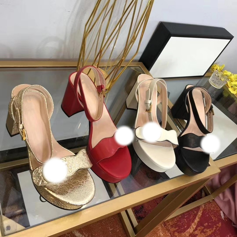 Designer classic double button word belt sandals platform high heels leather metal buckle fashion women's shoes beautiful wedding shoes, Black
Designer classic double button word belt sandals platform high heels leather metal buckle fashion women's shoes beautiful wedding shoes, Black