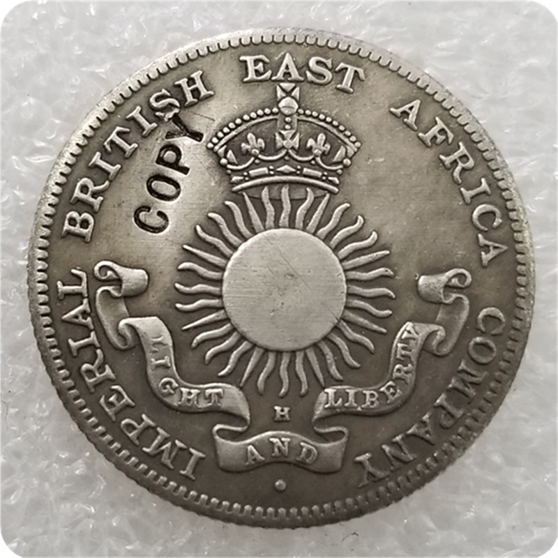 1890 Mombasa (Imperial British East Africa Company) 1/2 Rupee IBEA Coinage Copy Coin
1890 Mombasa (Imperial British East Africa Company) 1/2 Rupee IBEA Coinage Copy Coin
