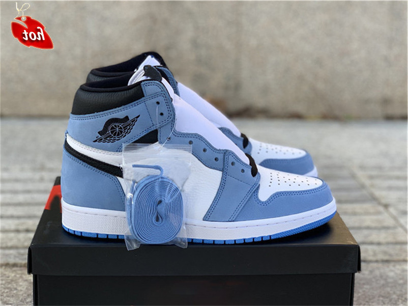 Authentic 1 High OG White University Blue Black 1S Men Women Outdoor Shoes Zapatos Sports Sneakers With Original Midnight
Authentic 1 High OG White University Blue Black 1S Men Women Outdoor Shoes Zapatos Sports Sneakers With Original Midnight