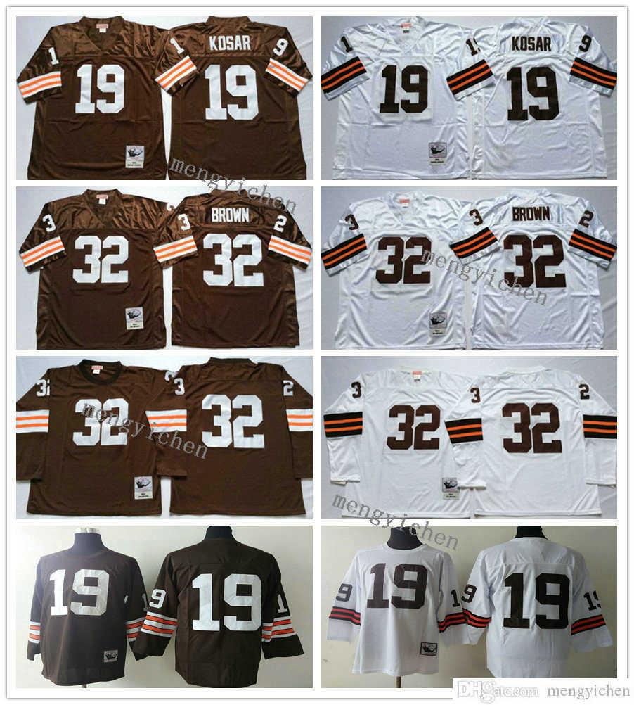 NCAA Men Football 19 Bernie Kosar 32 Jim Brown Vintage Home Coffe White Away No Name Embroidery Top Quality, Black;red
NCAA Men Football 19 Bernie Kosar 32 Jim Brown Vintage Home Coffe White Away No Name Embroidery Top Quality, Black;red