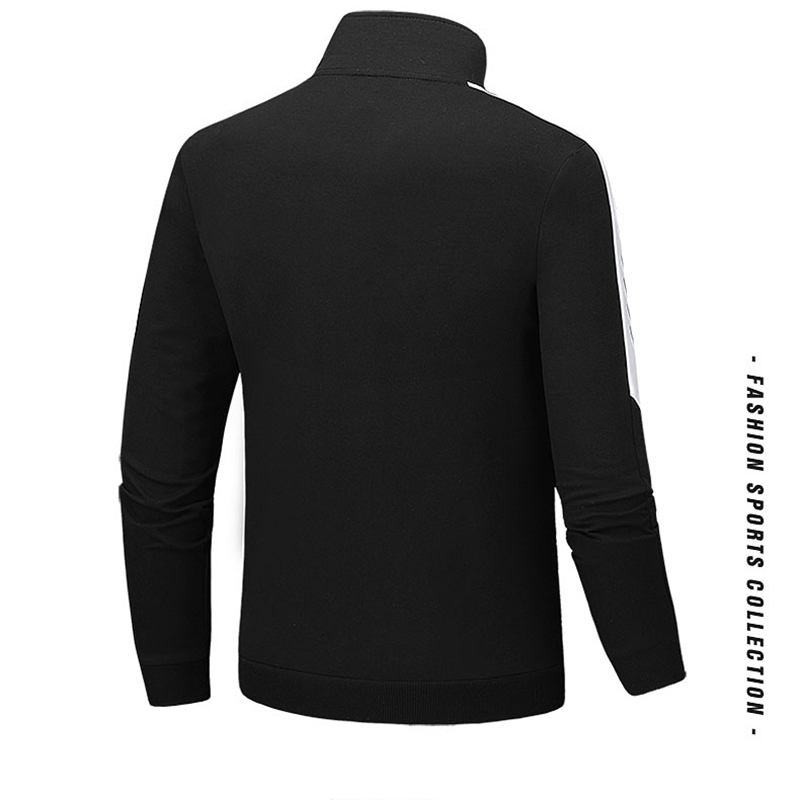 High Collar Jacket Men Running Sport Jacket for Men Windbreaker Clothing Long Sleeve Zipper Printed Letter Clothes Pull Homme 210601
