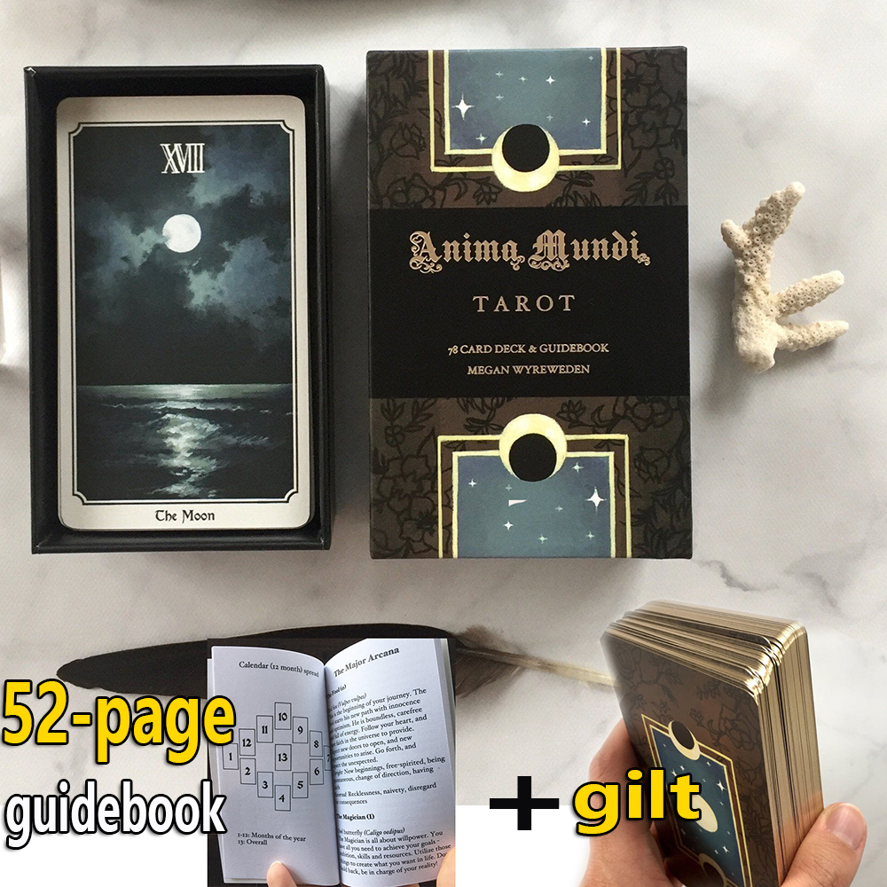 Anima Mundi Tarot Deck 78 Card Deck with Guide Book Nature Deck Occult Divination Cards Major and Minor Arcana Game Gilt Origin
Anima Mundi Tarot Deck 78 Card Deck with Guide Book Nature Deck Occult Divination Cards Major and Minor Arcana Game Gilt Origin