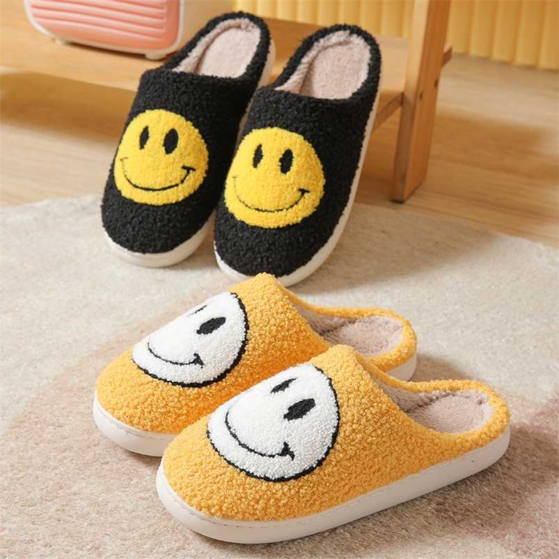 Smiley face slippers Women autumn winter warm couple Fluffy cotton slippers home indoor non-slip thick-soled Floor cartoon shoes 211110, 2navy blue
Smiley face slippers Women autumn winter warm couple Fluffy cotton slippers home indoor non-slip thick-soled Floor cartoon shoes 211110, 2navy blue