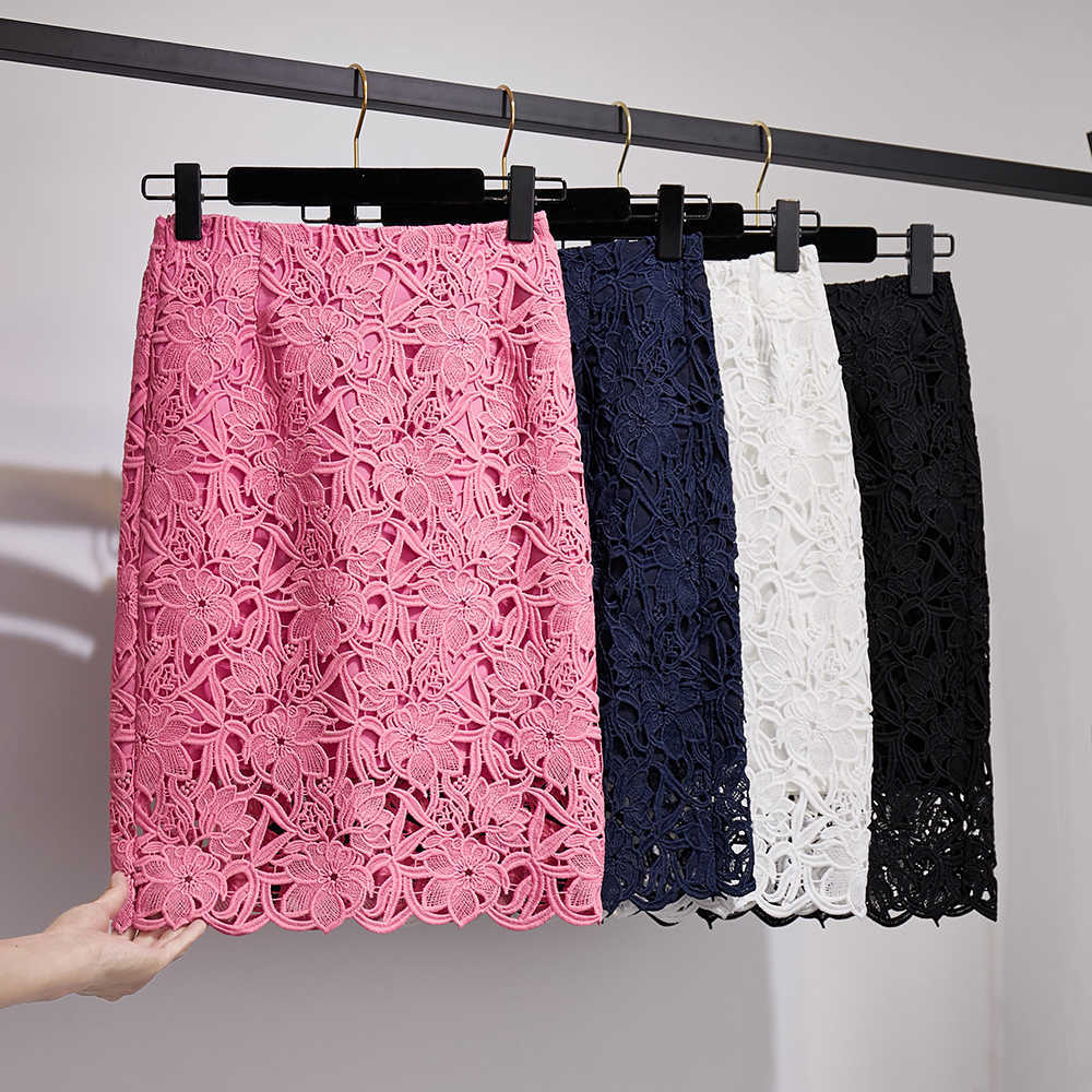 Lace skirt women's summer high waist temperament wild slim hips Pencil Polyester Knee-Length 210603, Rose red
Lace skirt women's summer high waist temperament wild slim hips Pencil Polyester Knee-Length 210603, Rose red
