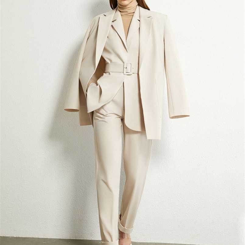 AMII Minimalism Autumn Women' suit Blazer Causal Pants Lapel Office Coat Solid Vest High Waist Women' Suit Pants 12070325 211109, Apricot pant
AMII Minimalism Autumn Women' suit Blazer Causal Pants Lapel Office Coat Solid Vest High Waist Women' Suit Pants 12070325 211109, Apricot pant
