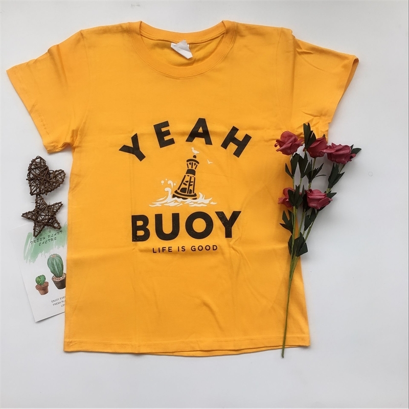 kuakuayu HJN Fish Boating Shirt Yeah Buoy Short-Sleeve Tees 210406