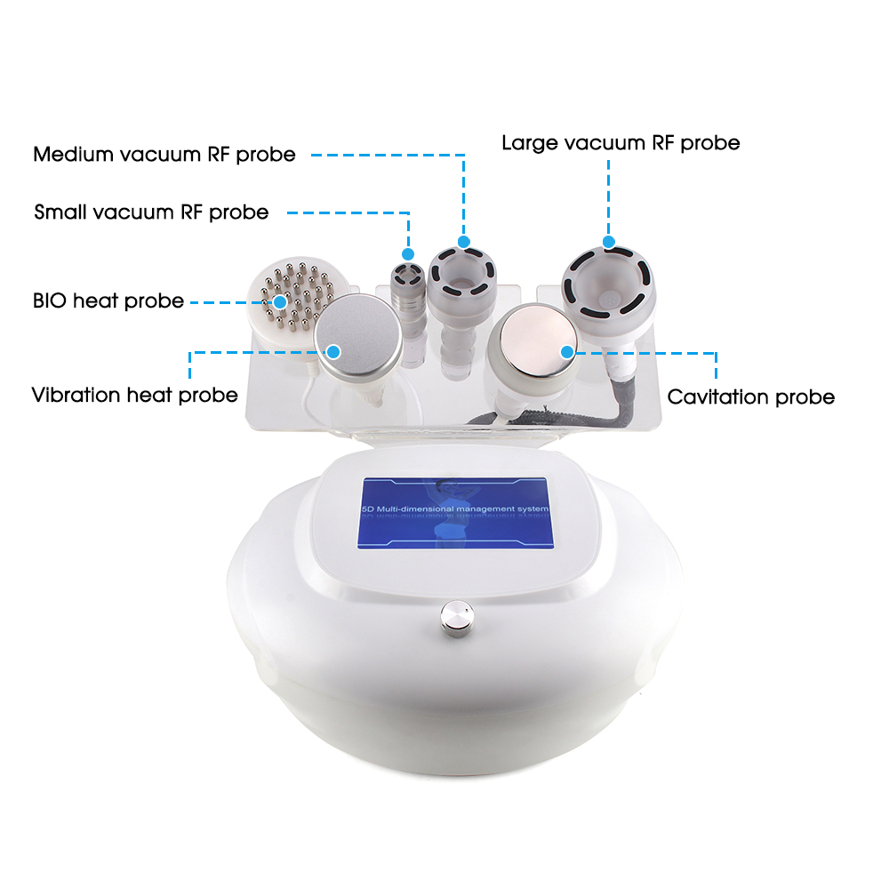 6 in 1 80K Cavitation 5D Slimming Machine 40K 25K Lipo Ultrasonic RF liposuction Vacuum Massage Beauty Equipment Full Body Salon Spa
