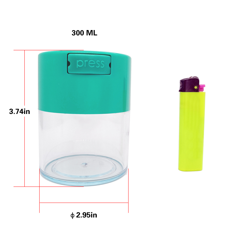 Vacuum Storage Stash jar bag Dry herb herbal tobacco bottles container 300ml Smell Proof Airtight Seal 6pcs in one display box
Vacuum Storage Stash jar bag Dry herb herbal tobacco bottles container 300ml Smell Proof Airtight Seal 6pcs in one display box