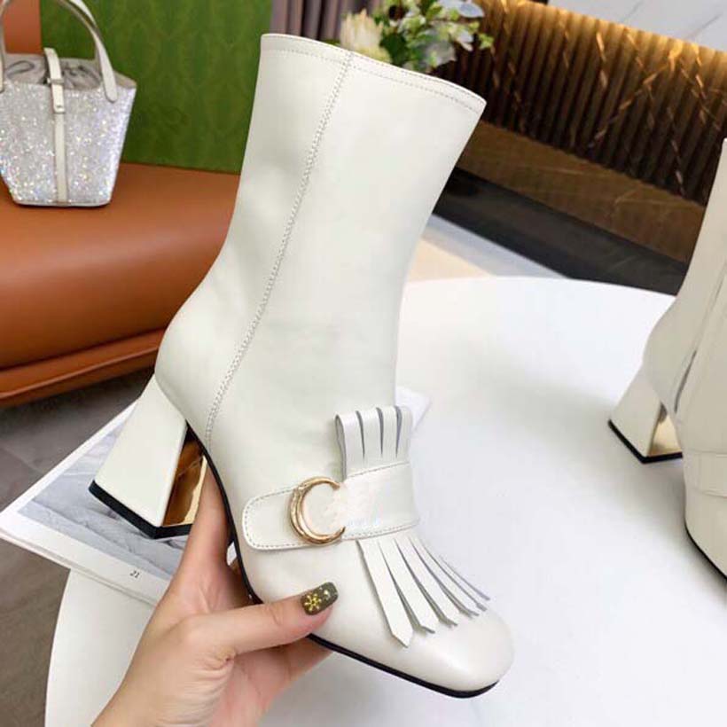 Top Quality Womens Designer Boots Martin Booties Black Embroidered Leather Ankle Boot Embellished Crystal Sports And Leisure Rubber Grooved Sole White With Box, #12
Top Quality Womens Designer Boots Martin Booties Black Embroidered Leather Ankle Boot Embellished Crystal Sports And Leisure Rubber Grooved Sole White With Box, #12