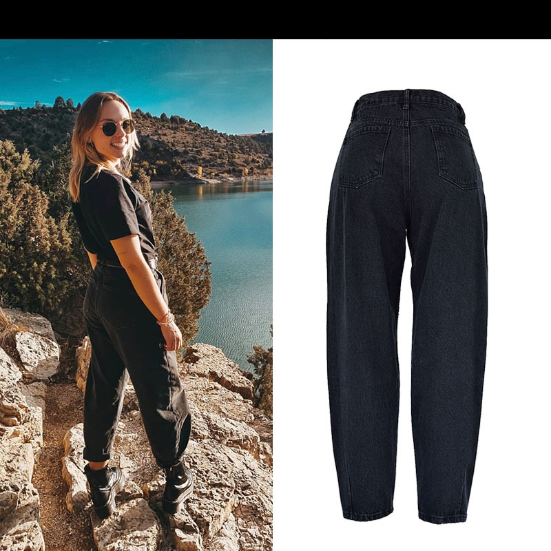 2021spring autumn fashion cotton denim jeans women 2021 new high waist black retro harem washed office lady casual jeans female k344, Blue
2021spring autumn fashion cotton denim jeans women 2021 new high waist black retro harem washed office lady casual jeans female k344, Blue
