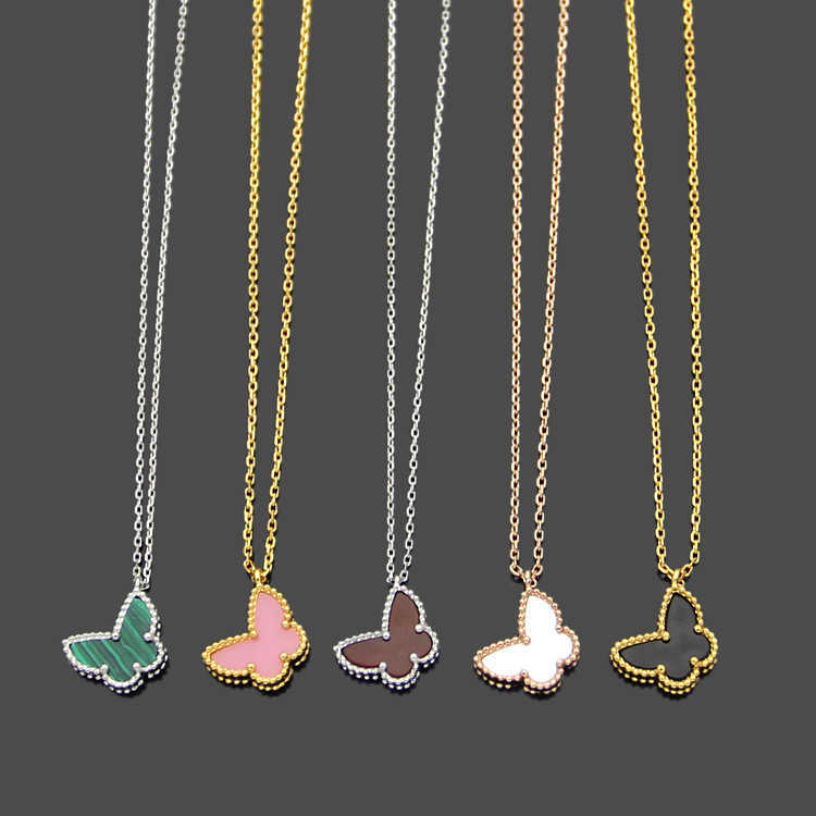 Fashion Lady Brass Onyx Mother of Pearl Malachite Carnelian Ceramic 18K Plated Gold Necklaces With Mini Lucky Butterfly Pendants 3 Color
Fashion Lady Brass Onyx Mother of Pearl Malachite Carnelian Ceramic 18K Plated Gold Necklaces With Mini Lucky Butterfly Pendants 3 Color