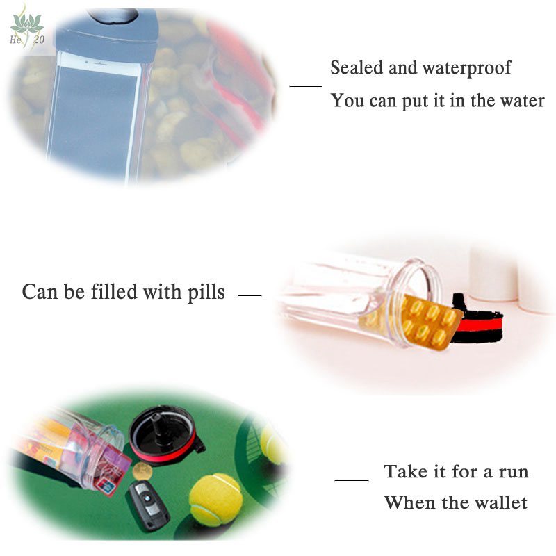 Hiding & Undefined Water Bottle with Phone Pocket Secret Stash Pill Organizer Can Safe Plastic Tumbler & Hiding Spot for Money 210330