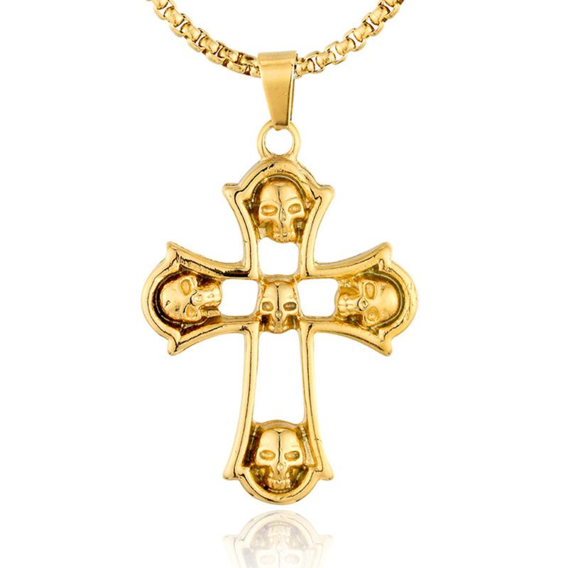 Pendant Necklaces Stainless Steel Punk Rock Skull Cross Pedant Necklace Gothic Men Jewelry Gift For Him, Silver
Pendant Necklaces Stainless Steel Punk Rock Skull Cross Pedant Necklace Gothic Men Jewelry Gift For Him, Silver