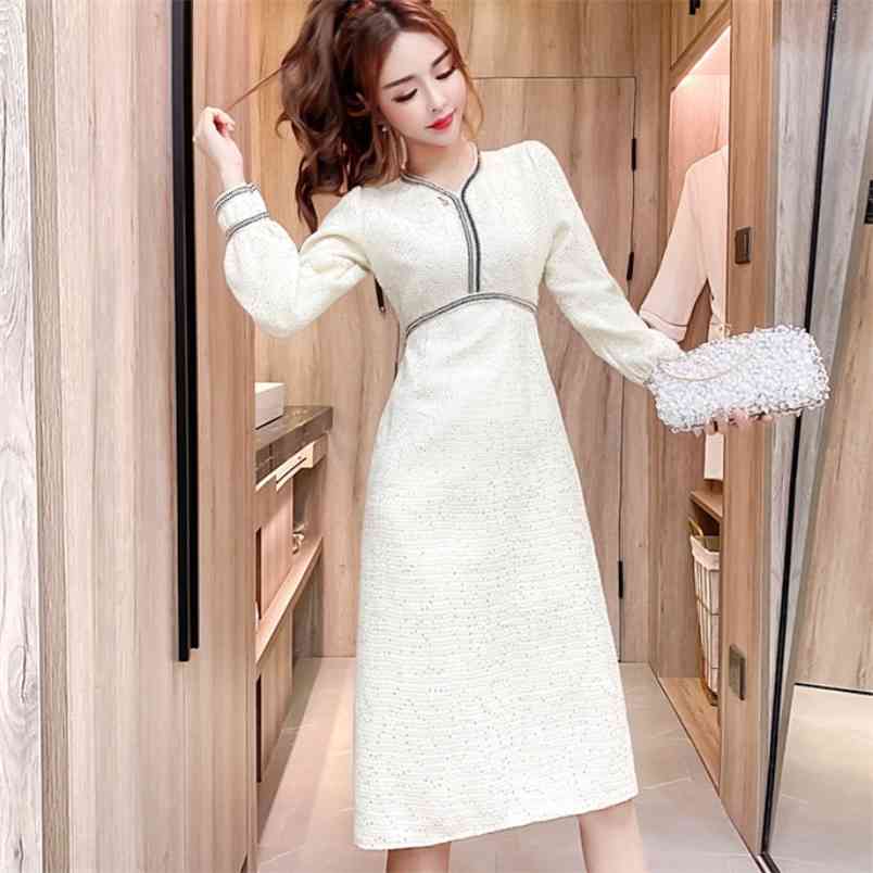 Autumn Winter Fashion women Dress Elegant Office OL Stitching Puff Sleeve Female Chic Vestidos 210519, Photo color
Autumn Winter Fashion women Dress Elegant Office OL Stitching Puff Sleeve Female Chic Vestidos 210519, Photo color