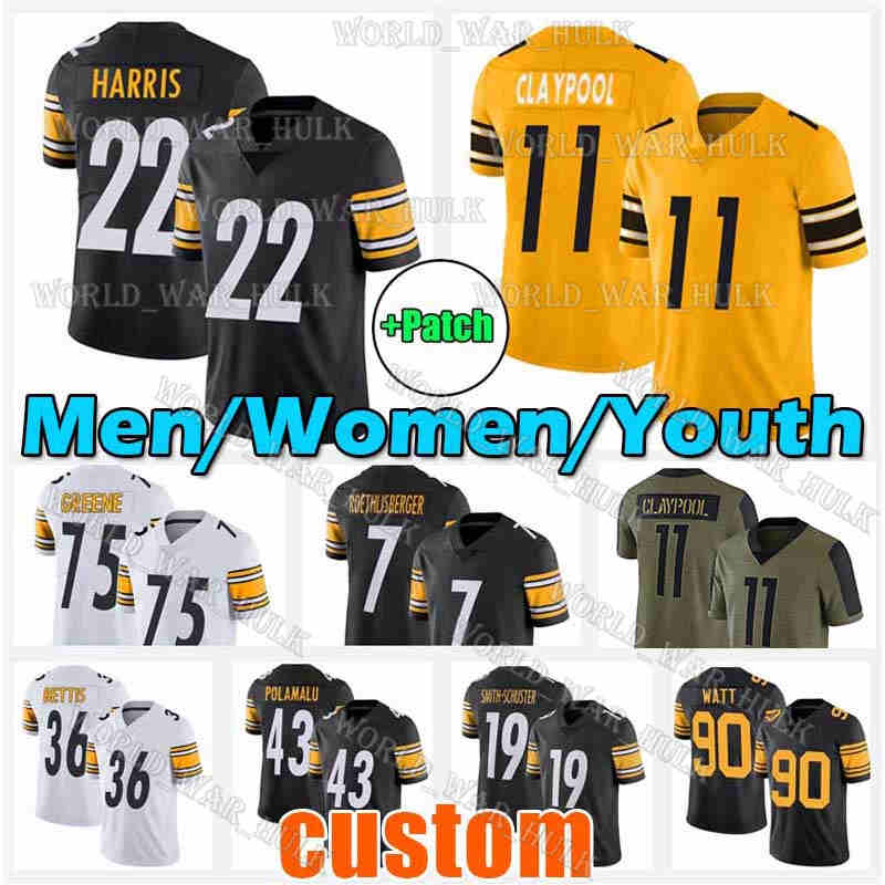 T.J. Watt Jersey Najee Harris Chase Claypool Football Pat Freiermuth Steeler Troy Polamalu JuJu Smith-Schuster Pressley Harvin III Joe Schobert Greene Haden Johnson, Men custom jersey+patch
T.J. Watt Jersey Najee Harris Chase Claypool Football Pat Freiermuth Steeler Troy Polamalu JuJu Smith-Schuster Pressley Harvin III Joe Schobert Greene Haden Johnson, Men custom jersey+patch